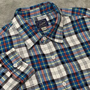 J. Crew Shirt Mens L Plaid Flannel Button Down Long Sleeve Sportsmans Outfitter